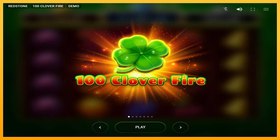 100 Clover Fire игрална машина за пари, снимка 1