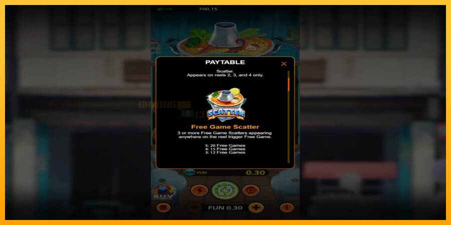 Thai Cuisine игрална машина за пари, снимка 5