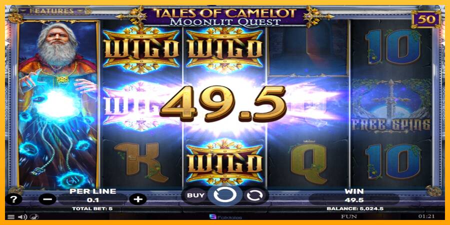 Tales of Camelot - Moonlit Quest игрална машина за пари, снимка 3