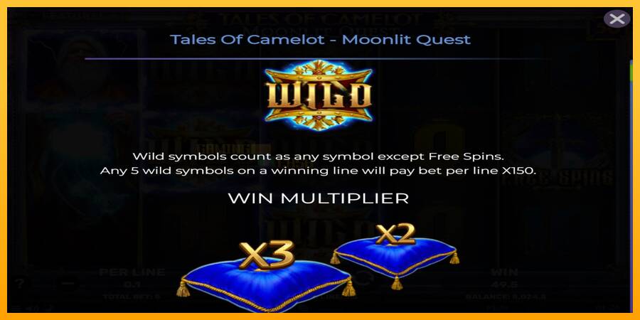 Tales of Camelot - Moonlit Quest игрална машина за пари, снимка 4