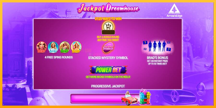 Jackpot Dreamhouse игрална машина за пари, снимка 1