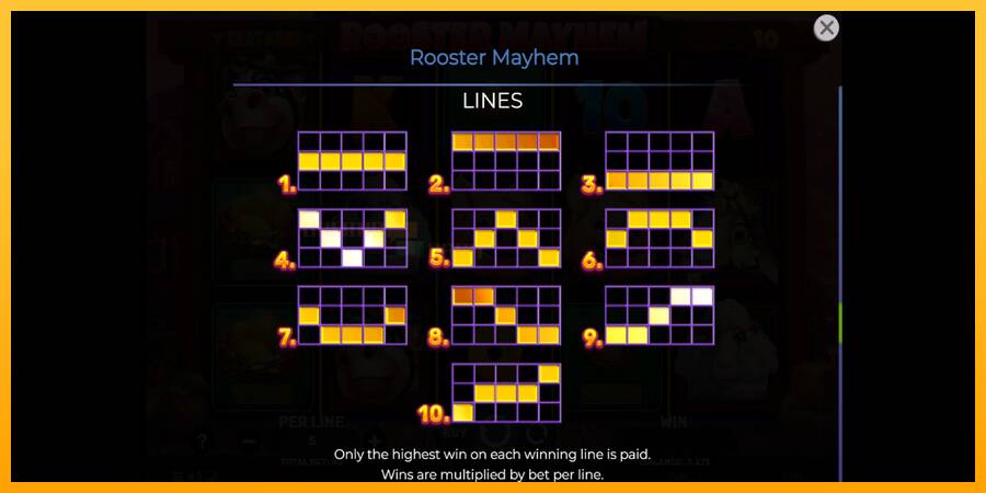 Rooster Mayhem игрална машина за пари, снимка 7