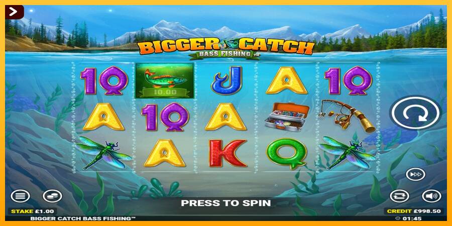 Bigger Catch Bass Fishing Rapid Fire Jackpots игрална машина за пари, снимка 2