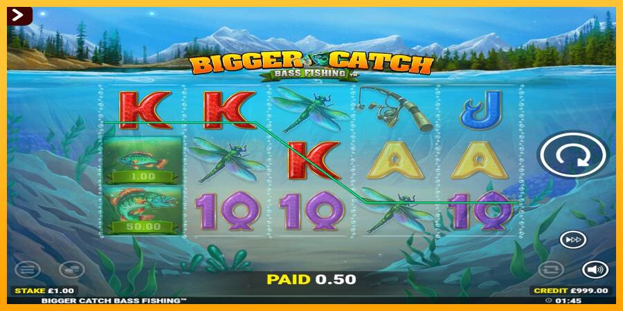 Bigger Catch Bass Fishing Rapid Fire Jackpots игрална машина за пари, снимка 3