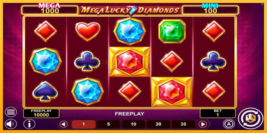 Mega Lucky Diamonds Hold & Win игрална машина за пари, снимка 1