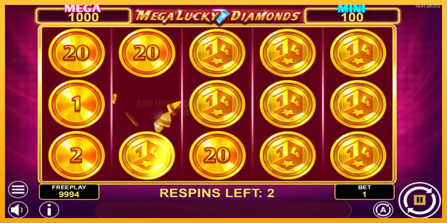 Mega Lucky Diamonds Hold & Win игрална машина за пари, снимка 3