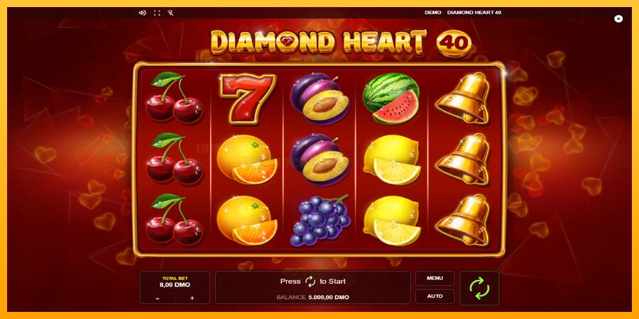 Diamond Heart 40 игрална машина за пари, снимка 1