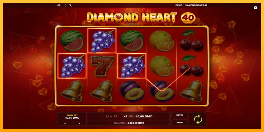 Diamond Heart 40 игрална машина за пари, снимка 2