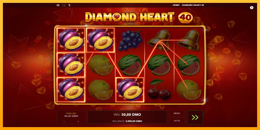 Diamond Heart 40 игрална машина за пари, снимка 3