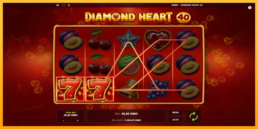 Diamond Heart 40 игрална машина за пари, снимка 4