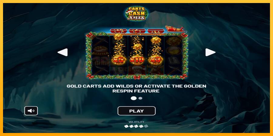 Carts of Cash Xmas игрална машина за пари, снимка 1