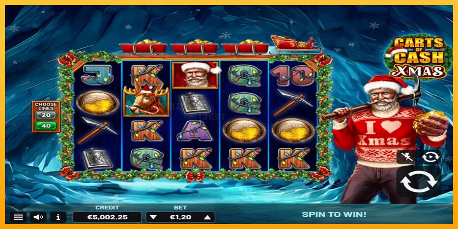 Carts of Cash Xmas игрална машина за пари, снимка 2