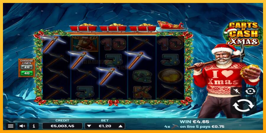 Carts of Cash Xmas игрална машина за пари, снимка 3