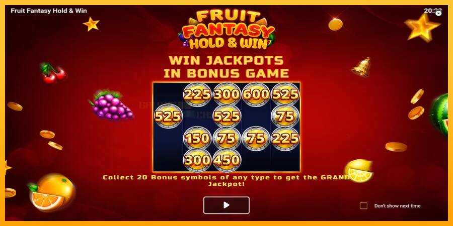 Fruit Fantasy Hold & Win игрална машина за пари, снимка 1