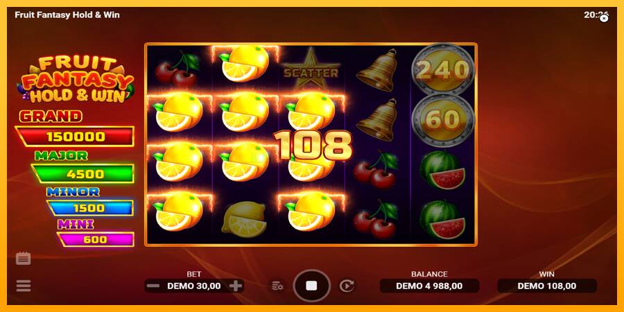 Fruit Fantasy Hold & Win игрална машина за пари, снимка 3