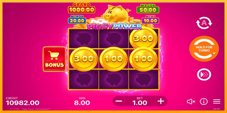 Piggy Power игрална машина за пари, снимка 3