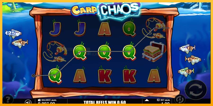 Carp Chaos игрална машина за пари, снимка 2