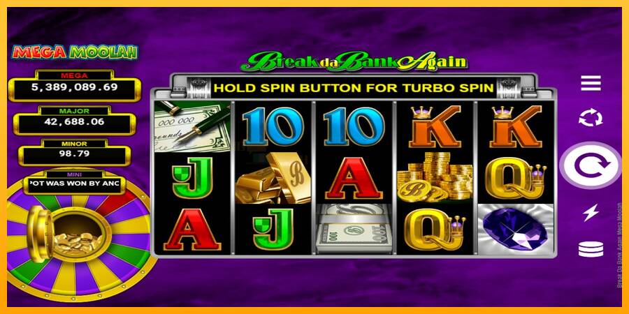 Break Da Bank Again Mega Moolah игрална машина за пари, снимка 2