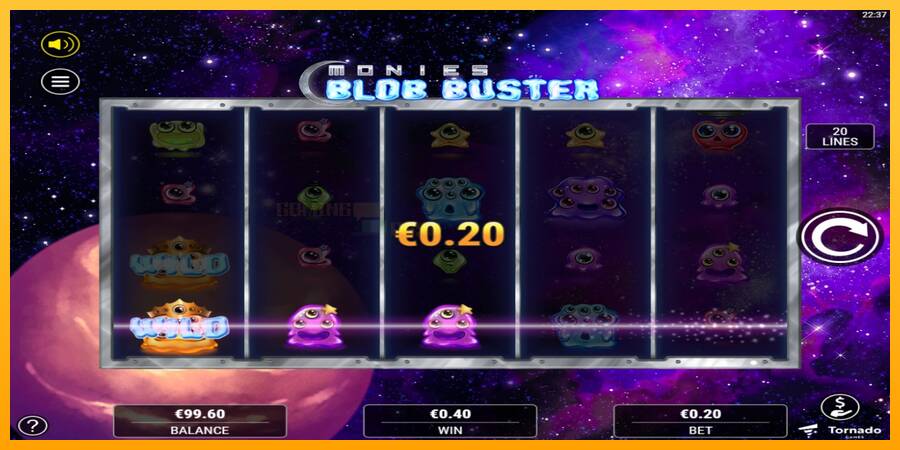 Monies Blob Buster игрална машина за пари, снимка 3