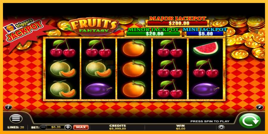 Fruits Fantasy игрална машина за пари, снимка 2