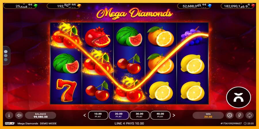 Mega Diamonds игрална машина за пари, снимка 2