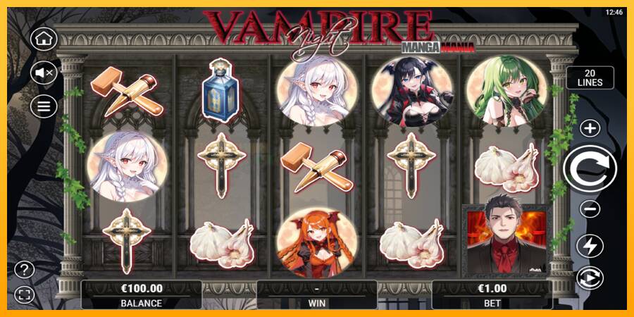 Vampire Night игрална машина за пари, снимка 2