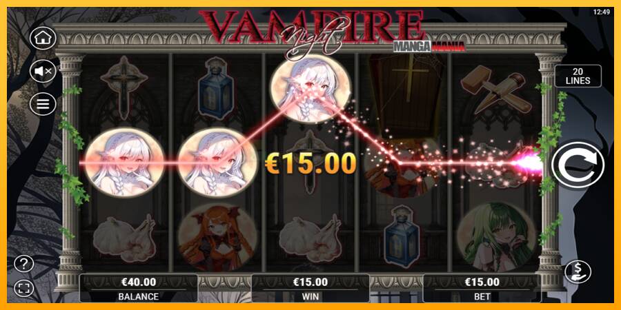 Vampire Night игрална машина за пари, снимка 3