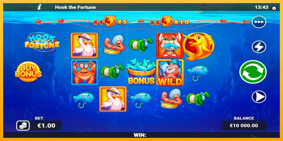 Hook the Fortune игрална машина за пари, снимка 1