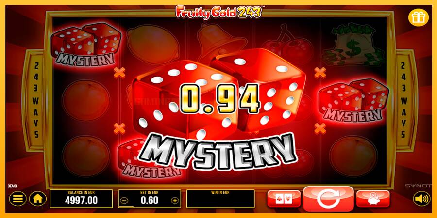 Fruity Gold 243 игрална машина за пари, снимка 3