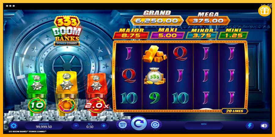 333 Boom Banks Power Combo игрална машина за пари, снимка 1