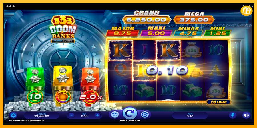 333 Boom Banks Power Combo игрална машина за пари, снимка 4