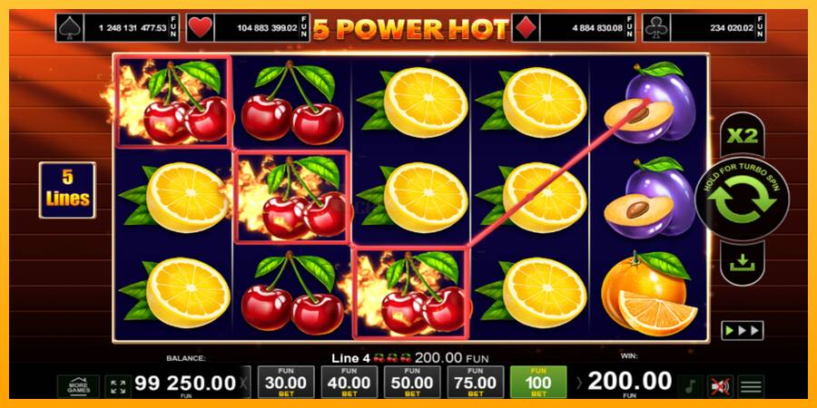 5 Power Hot игрална машина за пари, снимка 2