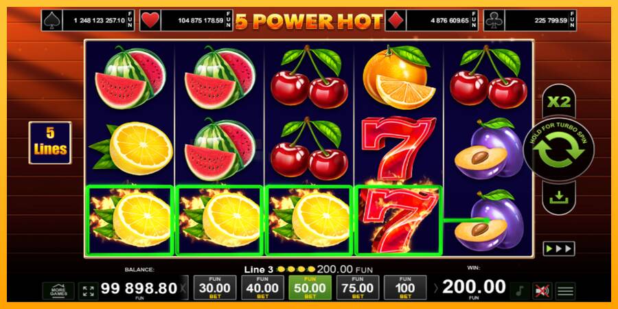 5 Power Hot игрална машина за пари, снимка 3