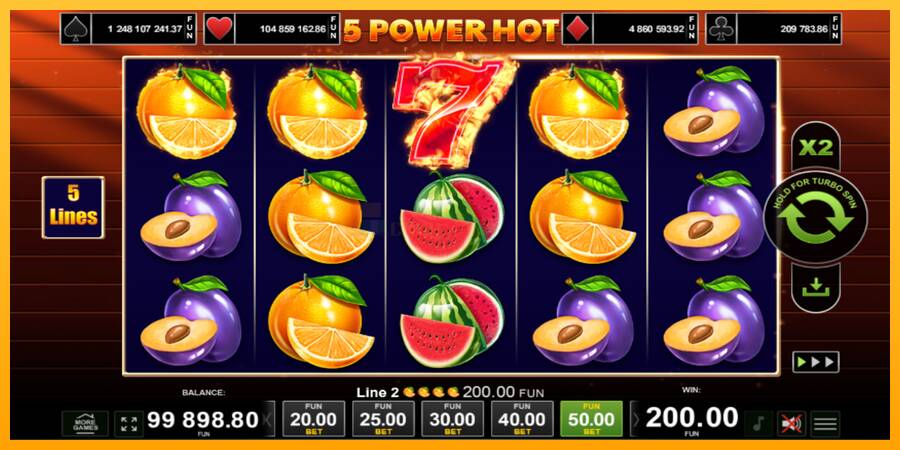 5 Power Hot игрална машина за пари, снимка 5