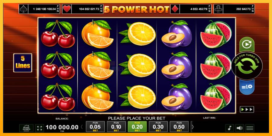 5 Power Hot игрална машина за пари, снимка 6