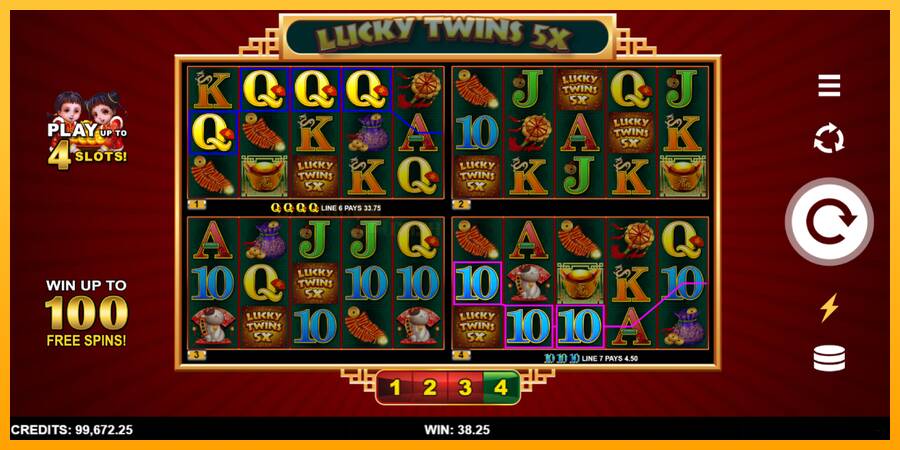 Lucky Twins 5X 4Tune Reels игрална машина за пари, снимка 3