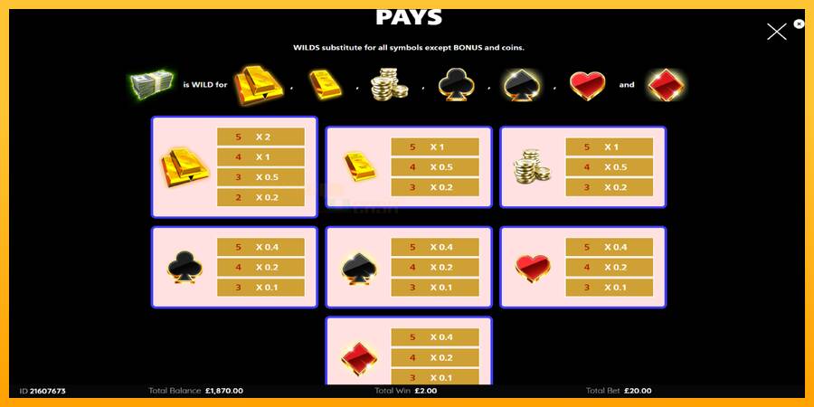 Cash Falls: Add Em Up Gold игрална машина за пари, снимка 5