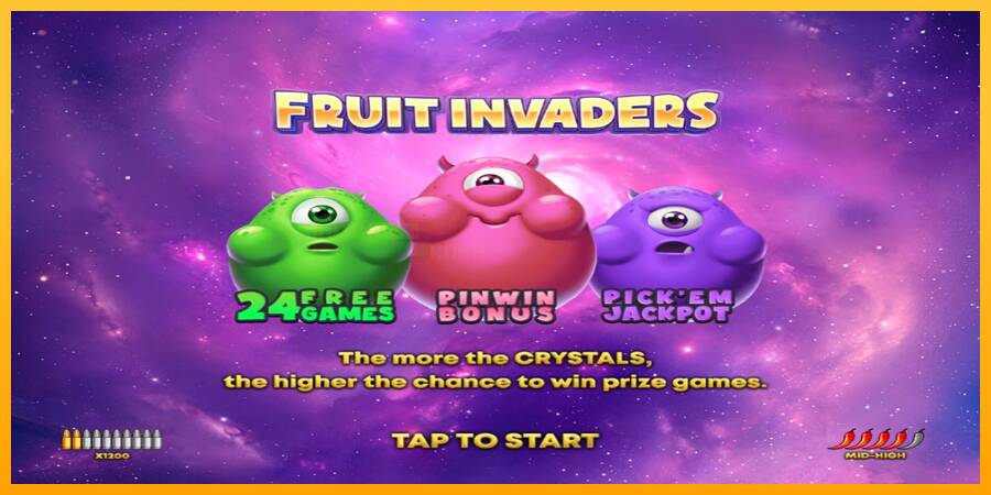 Fruit Invaders игрална машина за пари, снимка 1