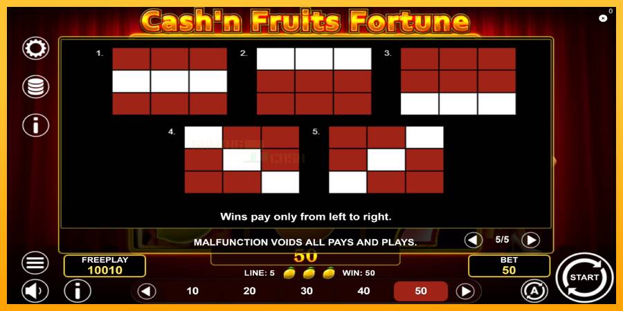 Cashn Fruits Fortune игрална машина за пари, снимка 7