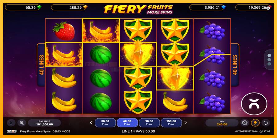 Fiery Fruits More Spins игрална машина за пари, снимка 3