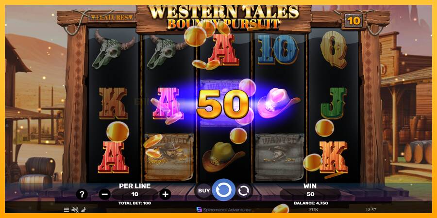 Western Tales - Bounty Pursuit игрална машина за пари, снимка 3