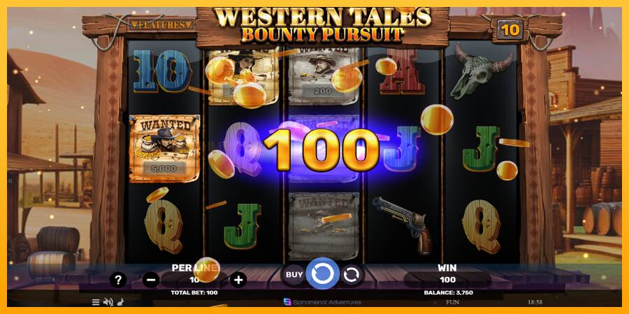 Western Tales - Bounty Pursuit игрална машина за пари, снимка 4