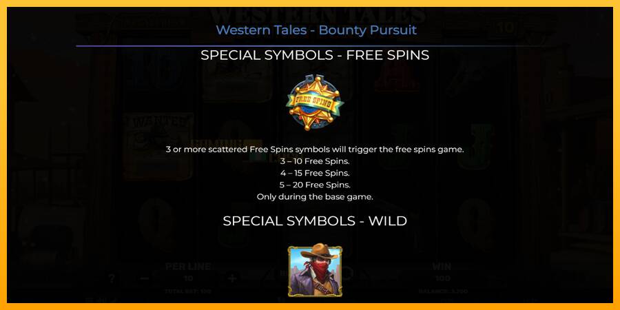 Western Tales - Bounty Pursuit игрална машина за пари, снимка 5