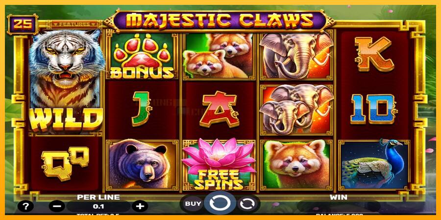 Majestic Claws игрална машина за пари, снимка 1