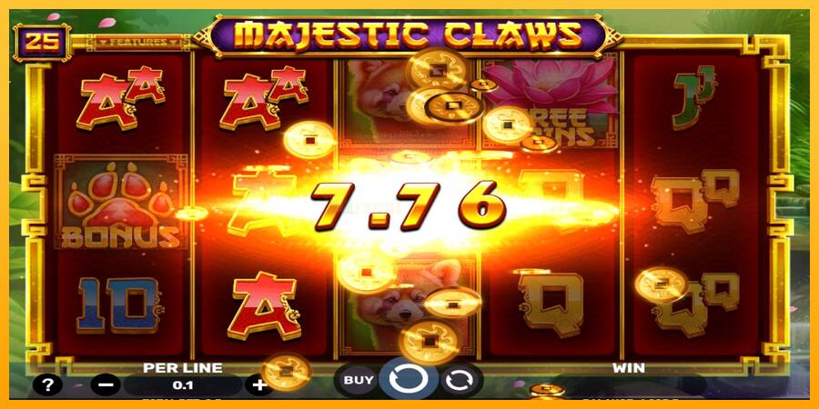 Majestic Claws игрална машина за пари, снимка 3