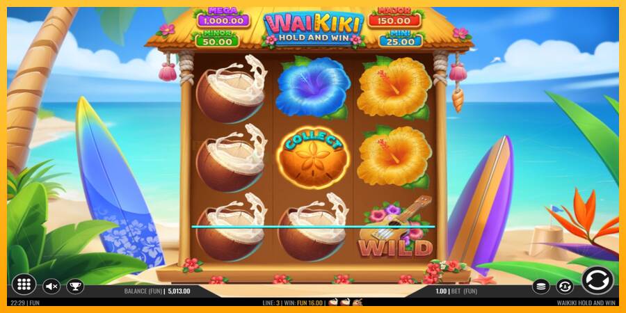 Waikiki Hold and Win игрална машина за пари, снимка 3