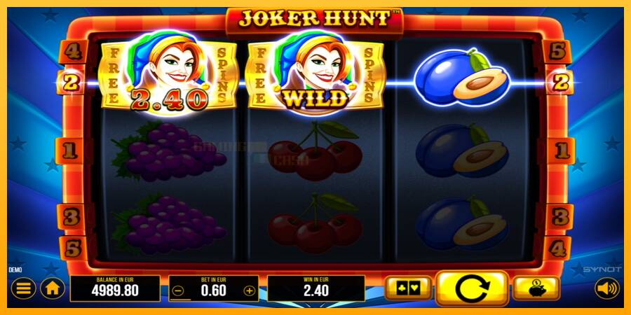 Joker Hunt игрална машина за пари, снимка 3