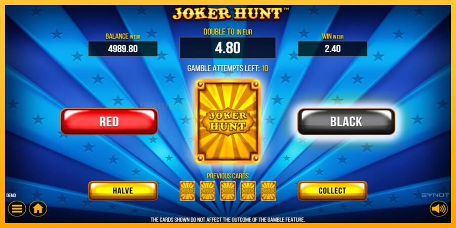 Joker Hunt игрална машина за пари, снимка 4