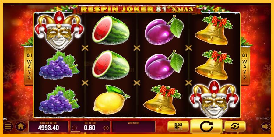 Respin Joker 81 Xmas игрална машина за пари, снимка 3