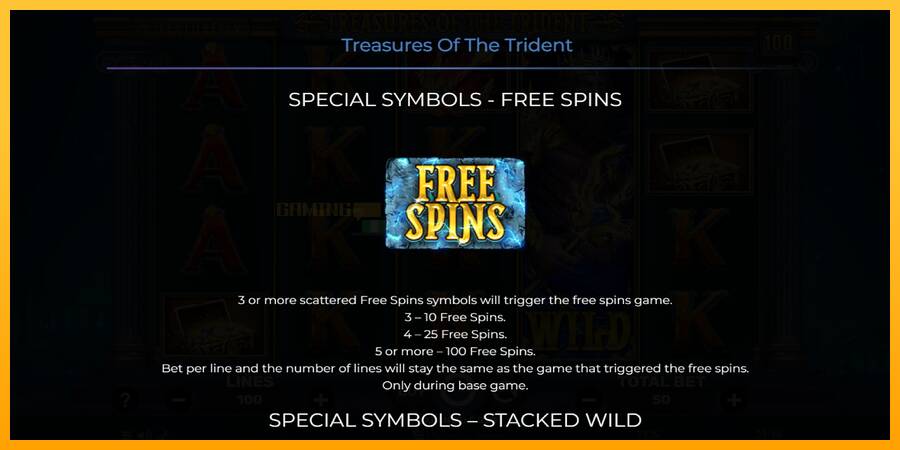 Treasures of the Trident игрална машина за пари, снимка 5